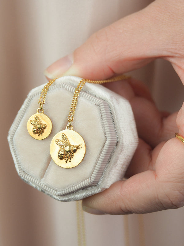 Gold Bee Coin Necklaces How To Wear Jewellery In Summer